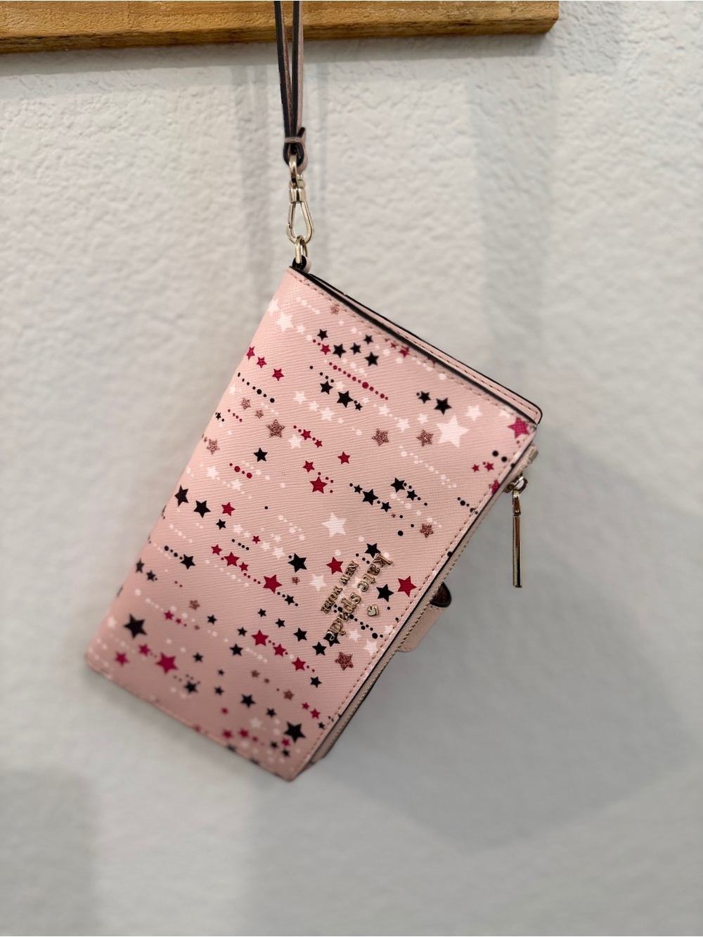 โจ Kate Spade New York Staci Twinkle Stars Phone Wallet Wristlet - Picture 9 of 9